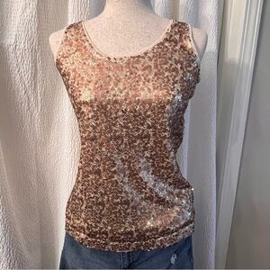 Banana Republic Sequin Tank Top Small  – Night Out Sparkle